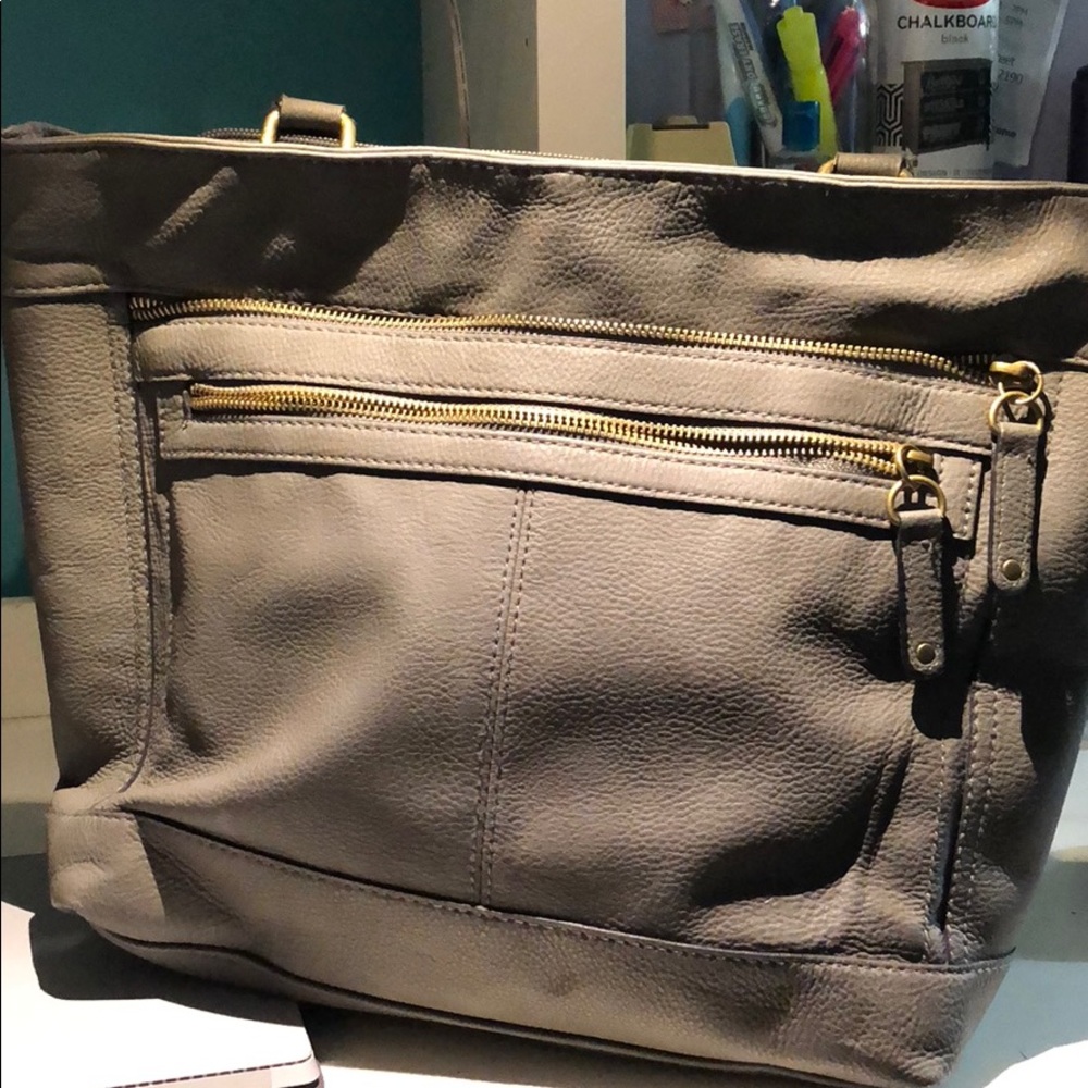 Gray Handbag